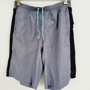 Lululemon Shorts Grey Drawstring Elastic Waist Activewear Vintage size Large